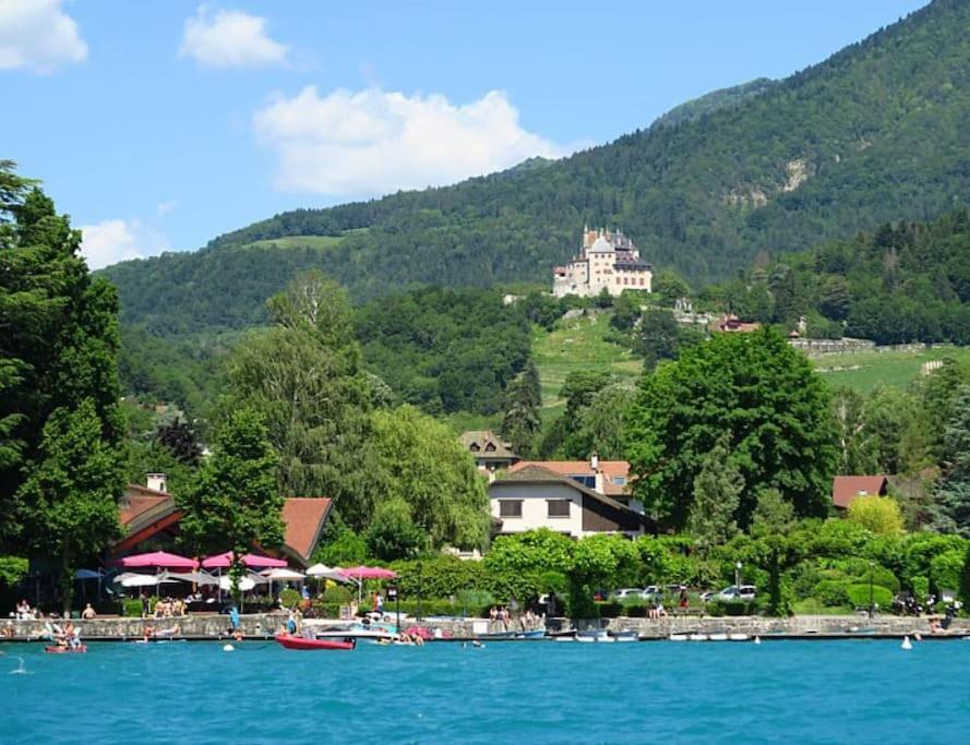 Charmant Appartement Lac D'Annecy / Ski - 6 Pers Menthon-Saint-Bernard Buitenkant foto
